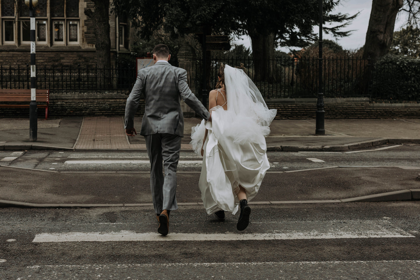 Annie - Ruffled Two-Tier Veil, Ivory